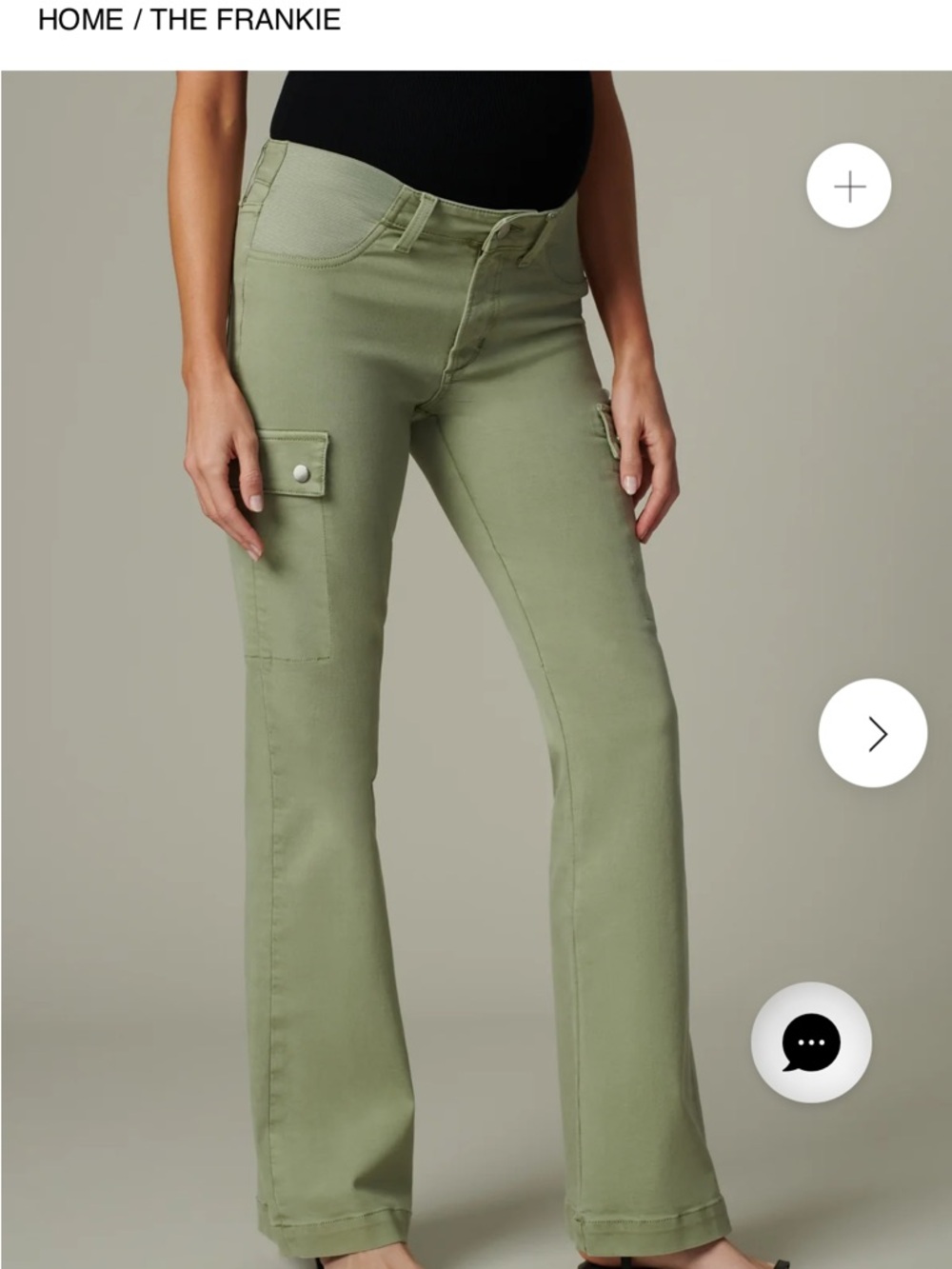 Joe's Jeans Olive Green Bootcut Cargo Pants